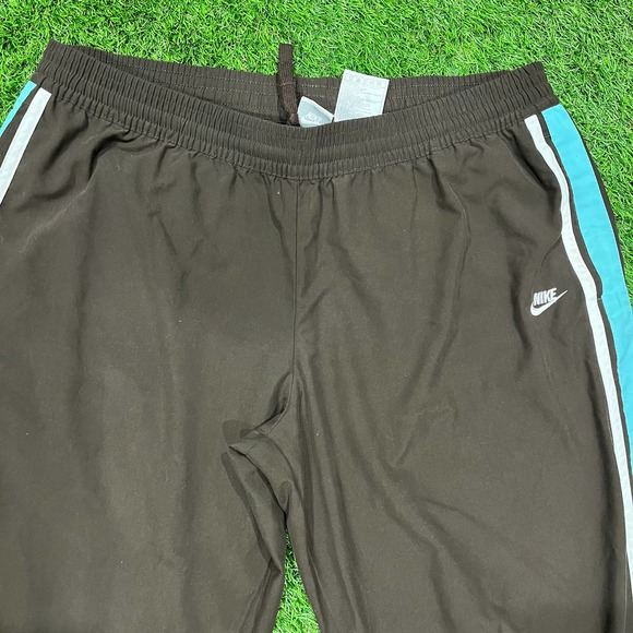 Vintage Nike Womens Brown and Light Blue Trackpants - Picture 3 of 5